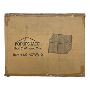 Under Cover Pop Up Shade 10' x 10' Window Wall Accessory, Blue - UC-AGWW10
